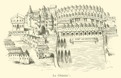 Le Chatelet (metszet) alkotó: French School