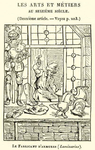 A fegyverforgató, Laminarius (metszet) alkotó: French School