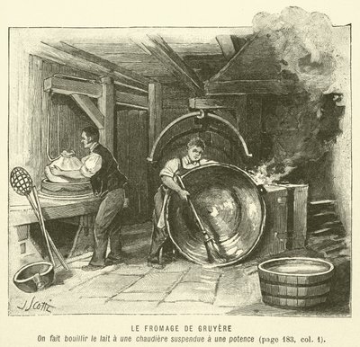Gruyere sajt (metszet) alkotó: French School