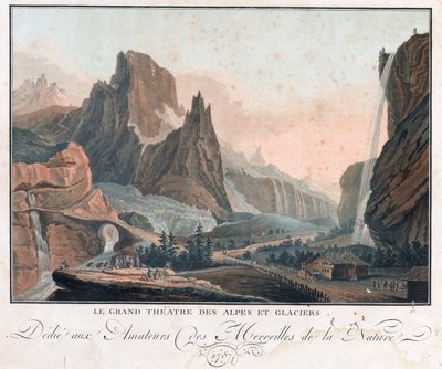 Le Grand Theatre des Alpes et Glaciers,
1787 (Metszet és metszet) alkotó: French School