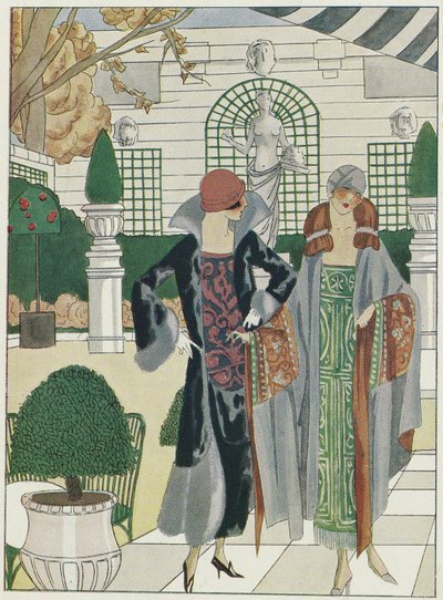 A Ritz télikertje, Art-Gout-Beaute, 1920-as évek (színes litográfia) alkotó: French School