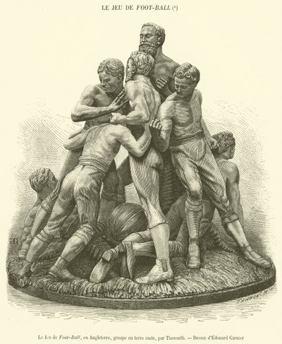 The Game of Foot-Ball, Anglia, terrakotta csoport (metszet) alkotó: French School
