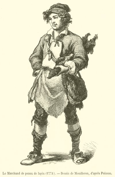 A nyúlbőr-kereskedő alkotó: French School