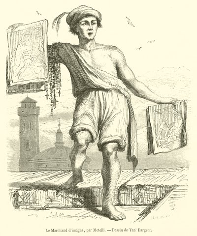 The Image Merchant (metszet) alkotó: French School