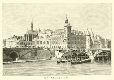 A törvényszék épülete 1859-ben alkotó: French School