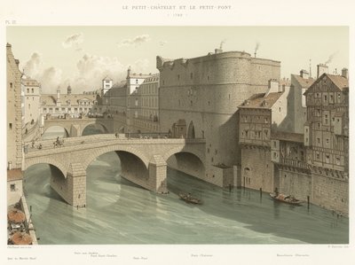 A Petit-Chatelet és a Petit-Pont, 1780 alkotó: French School