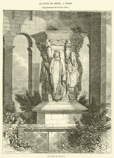 Le Puits de Moise (metszet) alkotó: French School