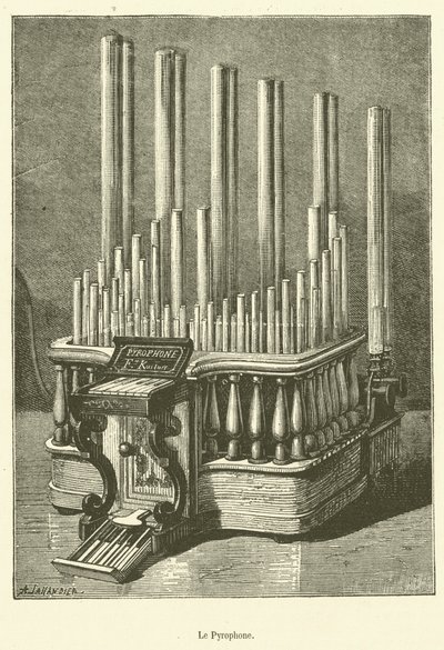 Le Pyrophone (metszet) alkotó: French School