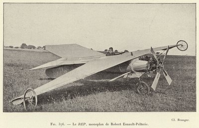 A REP, monoplán, Robert Esnault-Pelterie (metszet) alkotó: French School