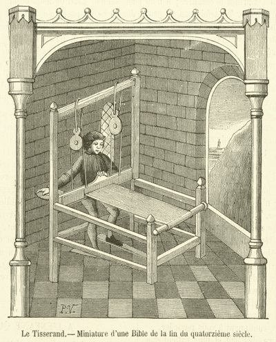 A Takács, Miniatűr a tizennegyedik század végi Bibliából (metszet) alkotó: French School
