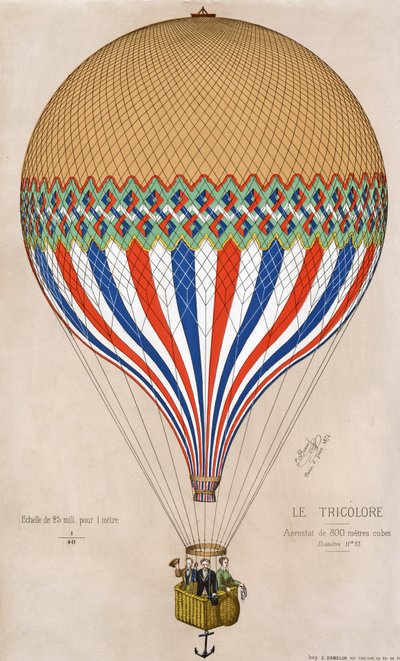 Le Tricolore, publ. 1874 (színes tagok) alkotó: French School
