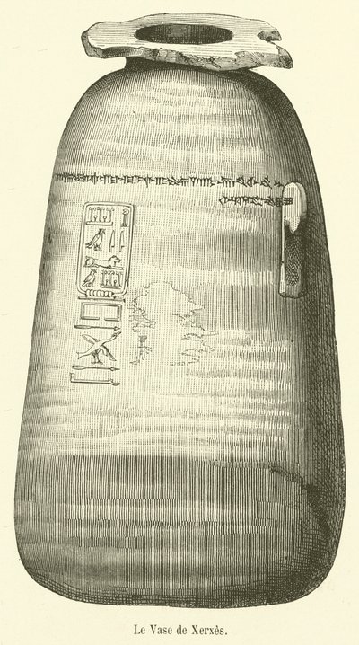 Le Vase de Xerxes (metszet) alkotó: French School