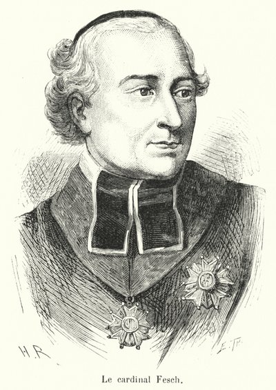 Le Cardinal Fesch (metszet) alkotó: French School