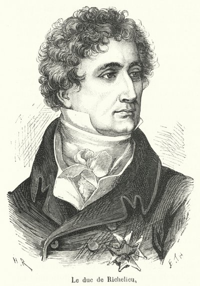 Richelieu hercege (metszet) alkotó: French School