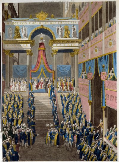 Napóleon megkoronázása (1769-1821), 1804. december 2. (The Coronation of Napoleon on December 2.) alkotó: French School