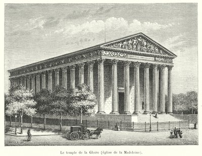 A dicsőség temploma, a Madeleine templom alkotó: French School