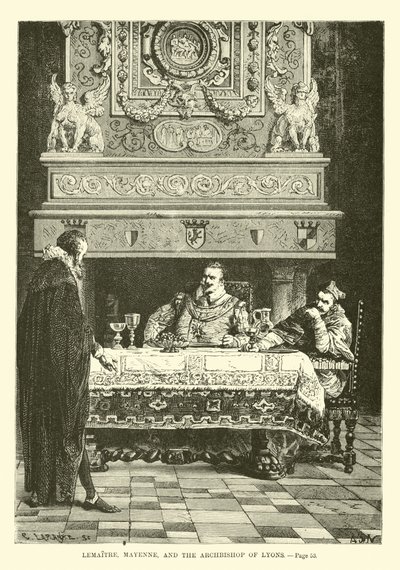 Lemaitre, Mayenne és a lyoni érsek alkotó: French School