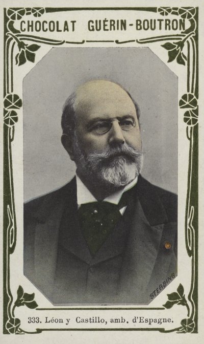 Leon y Castillo, dEspagne nagykövet (színes fotó) alkotó: French School