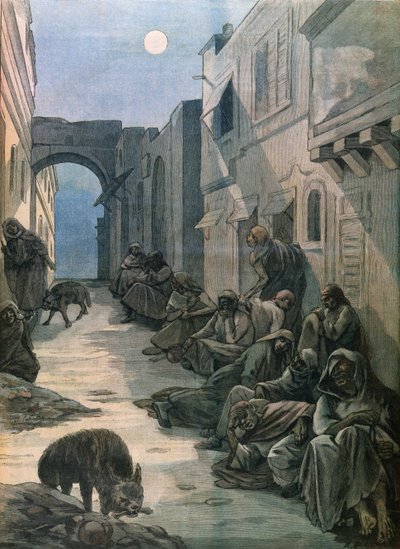 Leprások Etiópiában, 1898 alkotó: French School