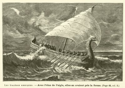 Les Galeres Grecques (metszet) alkotó: French School