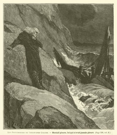 Kolumbusz Kristóf elődjei (metszet) alkotó: French School