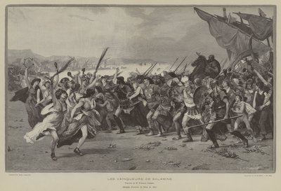 A szalamiszi győztesek (metszet) alkotó: French School