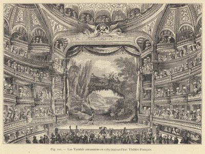 A mókás fajták 1789-ben, ma Theatre-Francais (metszet) alkotó: French School