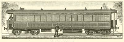 Les Wagons-Lits, le Wagon-Restaurant (engraving) alkotó: French School