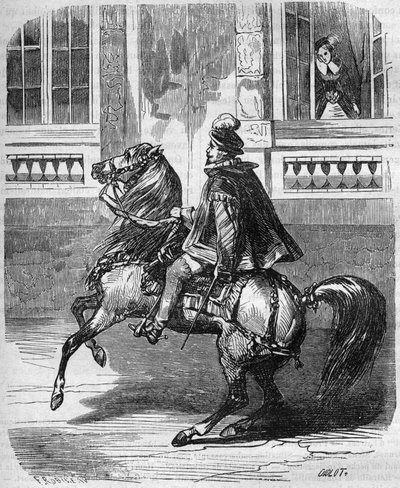II. Henrik király (1519-1559) és Diane de Poitiers (1499-1566) szerelmei. „A prostitúció és kicsapongás története a világ összes népénél az ókortól napjainkig” című metszete Dr. Th. -F. Debray alkotó: French School