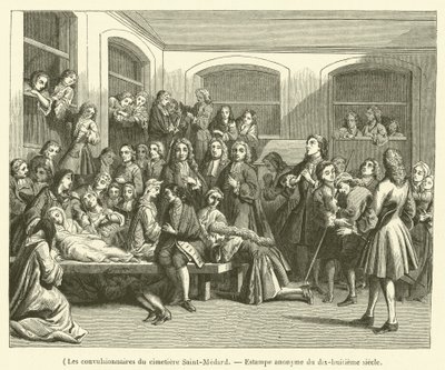 A Saint-Medard temető görcsösei (metszet) alkotó: French School
