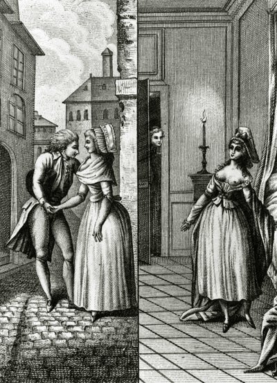 Libertinage - „Egy nő napról napra története a Francia Köztársaságból”, Restif de La Bretonne (1734-1806), Genf 1791-1794. alkotó: French School