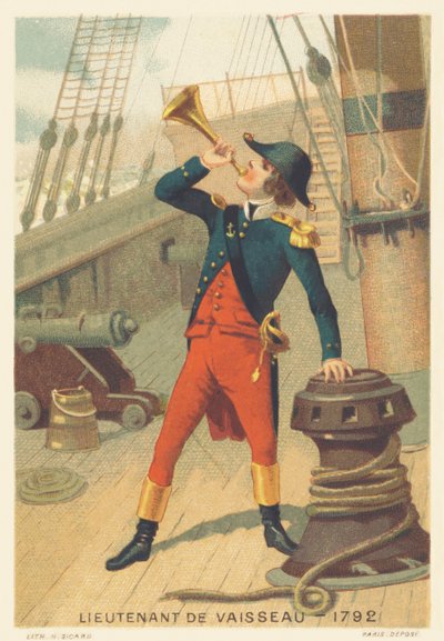 1792-ben hajóhadnagy alkotó: French School