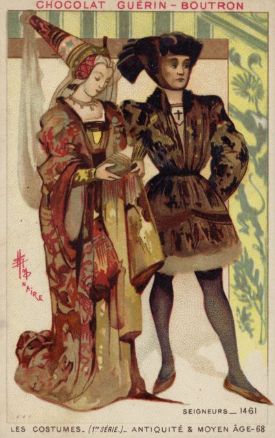 Úr és hölgy, 1461 alkotó: French School