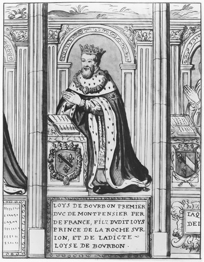 II. Lajos Bourbon, Montpensier hercege (litho) alkotó: French School