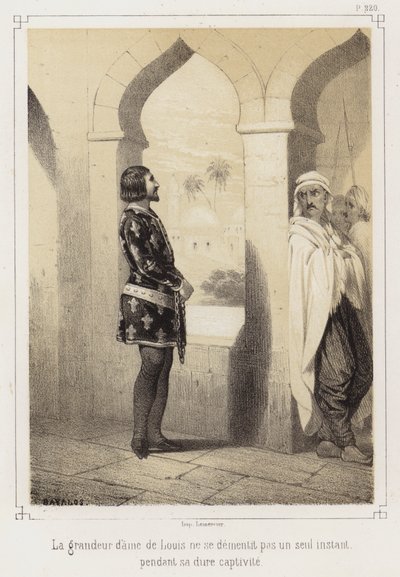 IX. Lajos francia az egyiptomiak fogságában alkotó: French School