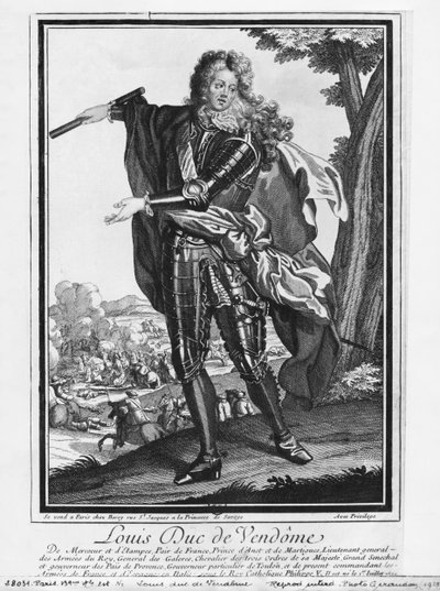 Louis Joseph de Bourbon, Vendome hercege, a Nagy Vendome néven ismert alkotó: French School