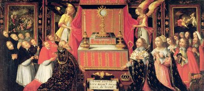 XIII. Lajos (1601-43) Ausztriai Anna (1601-66) Spanyolország Infanta és Gaston de France (1608-60) Orléans hercege a szentség előtt alkotó: French School