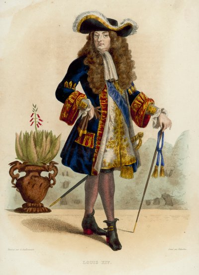XIV. Lajos (színes metszet) alkotó: French School