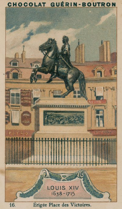 XIV. Lajos, 1638-1715, a Place des Victoires felállítása alkotó: French School