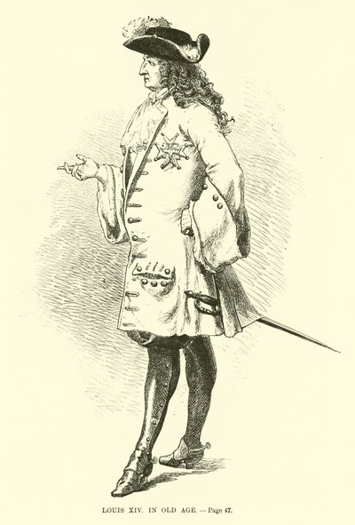 XIV. Lajos idős korában alkotó: French School