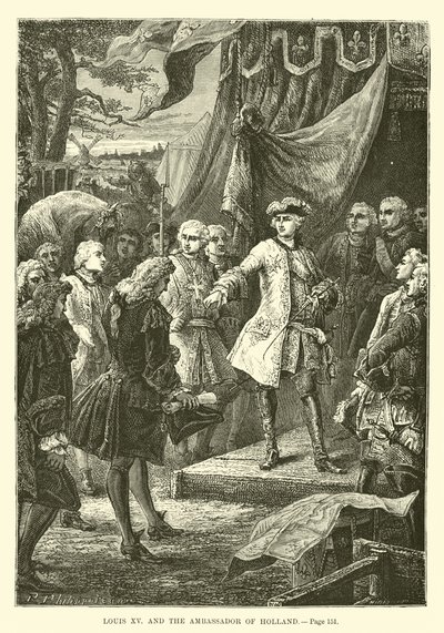 XV. Lajos és Hollandia nagykövete alkotó: French School