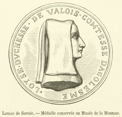 Savoyai Louise, Érem a Valuta Múzeumban (metszet) alkotó: French School