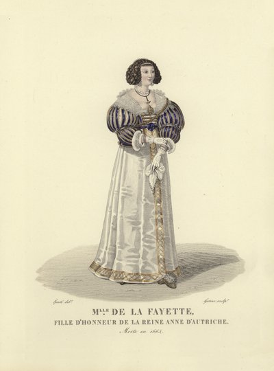 Louise de la Fayette, Osztrák Anna díszleánya, XIII. Lajos francia király hitvese alkotó: French School