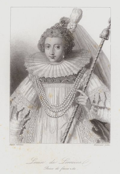 Lotharingiai Louise, III. Henrik francia királynő hitvese (metszet) alkotó: French School