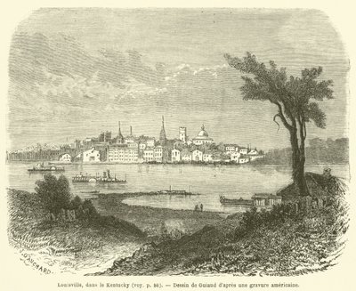 Louisville, Kentucky (metszet) alkotó: French School