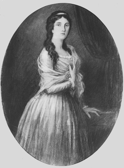Lucile de Chateaubriand 25 éves (litho) alkotó: French School