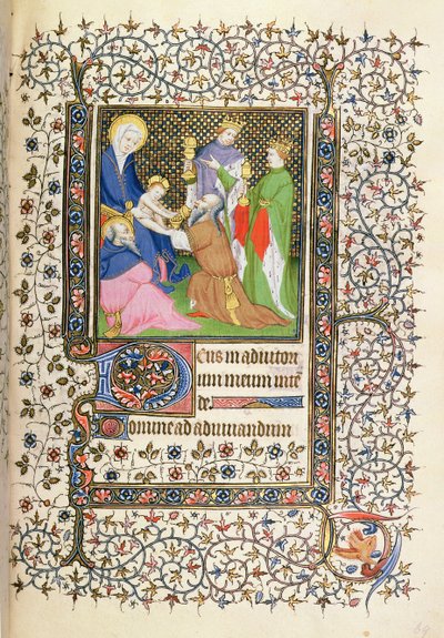 MS.McClean.80.f69r A mágusok imádása, francia Horae alkotó: French School