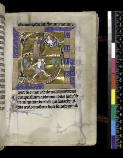 MS 300 f.57r, David Istenhez imádkozik alkotó: French School