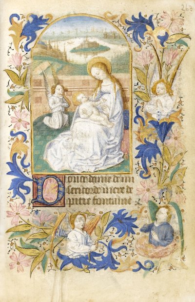 MS 39-1950 f.263r The Adoration, 1464 (arany, ezüst és színes tinta pergamenen) alkotó: French School