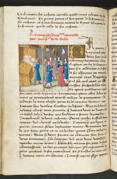 MS Hunter 252 117v oldal Cent Nouvelles Nouvelles, 1461-62 körül alkotó: French School